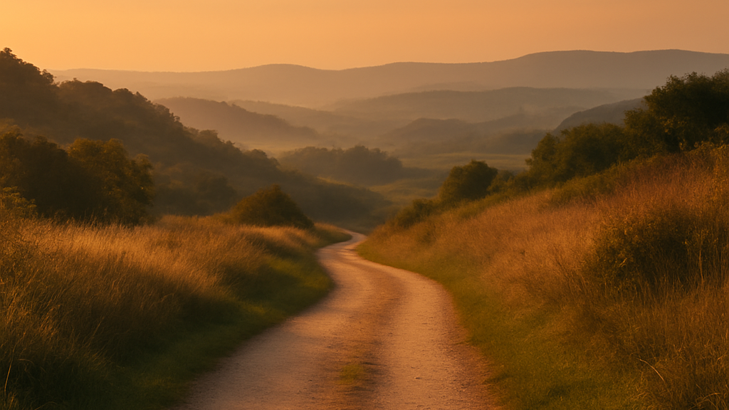 Geschwungener Weg durch Berge, als Sinnbild für Lebensbegleitung & Coaching für Frauen in herausfordernden Phasen